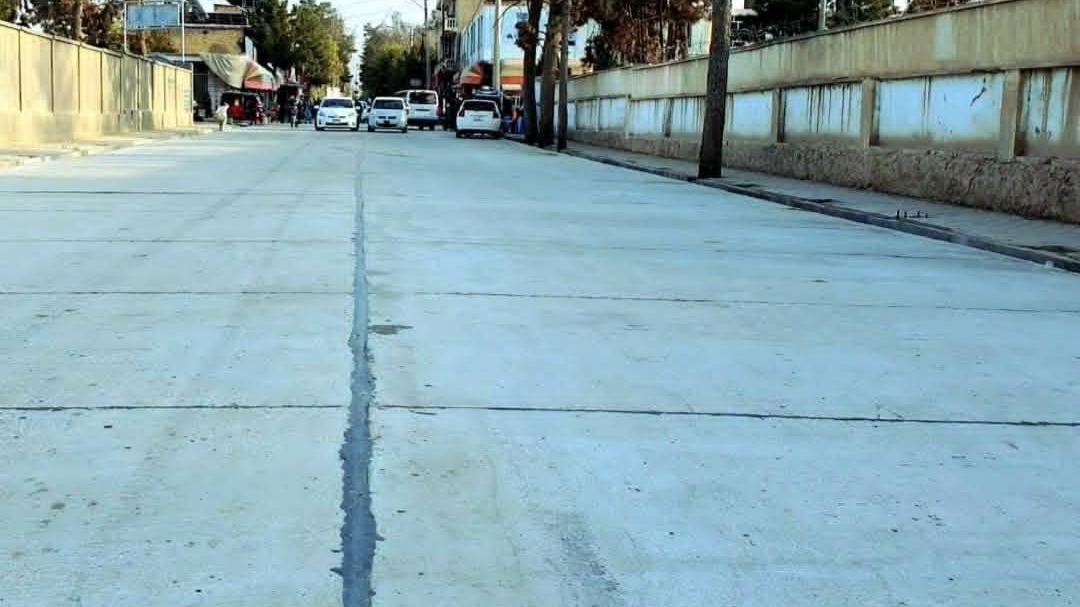 سرک جدید در شهر میمنه ساخته شد