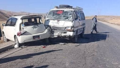 برخورد دو موتر در سمنگان دو جان‌باخته و سه زخمی برجا گذاشت